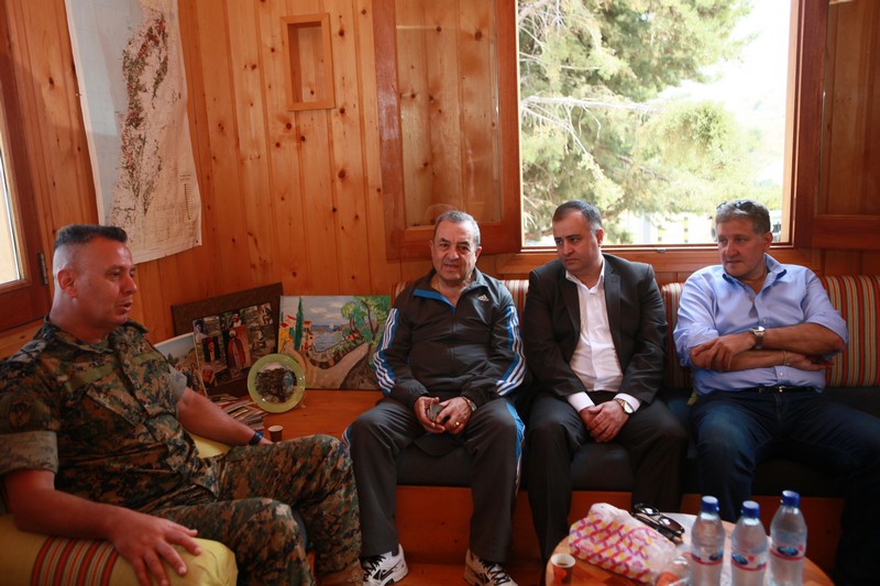 Cedar tree in memory of the Lebanese Commandos Regiment founder